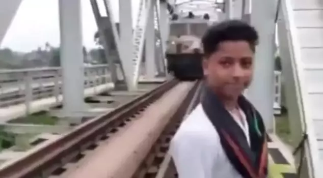 The child filming a video on the tracks lost his life when he was hit by a train.