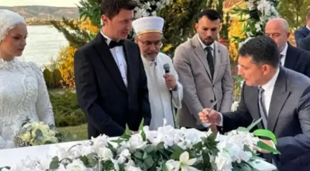 The Chief of Staff to the President, Hasan Doğan, attended the wedding ceremony of Faruk Alagaş.