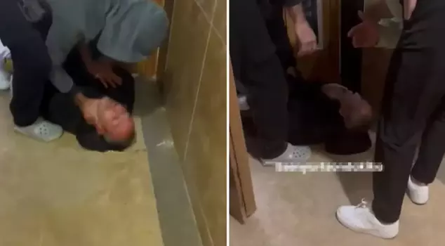 Disgusting 'harassment' allegation! They caught him and beat him up.