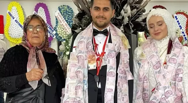 Super grandma! Her accessories at the wedding saved her grandson's life.