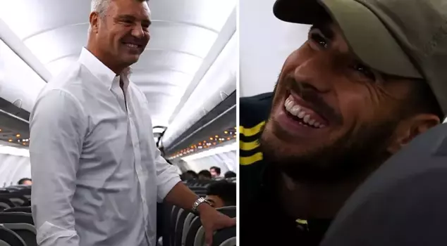 Sadettin Saran is on the team plane! The dialogue between him and Asensio is receiving a lot of praise.