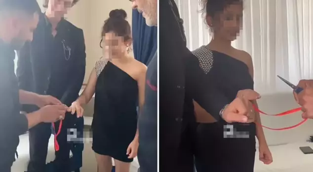 Scandalous event! They engaged little children.