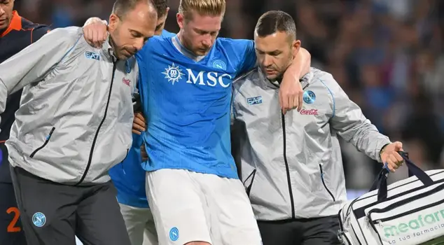 Big shock for Napoli! Kevin De Bruyne will be out for months.