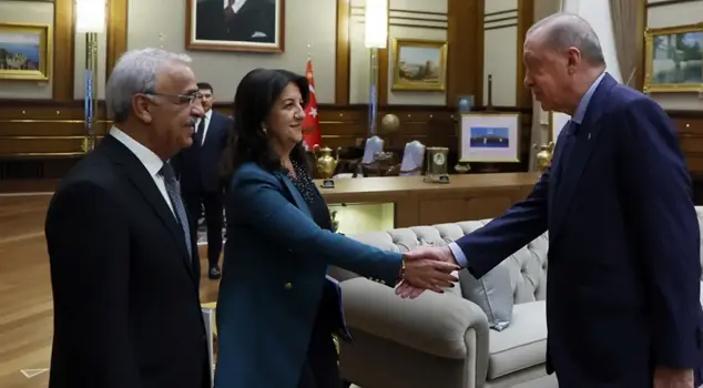 The meeting between President Erdoğan and the Imralı delegation has begun.