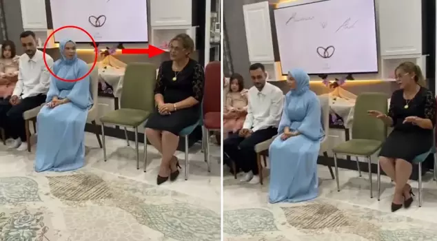 On her happiest day, she put her daughter down to the ground! Pay attention to her facial expression.