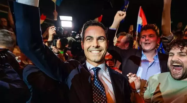 The party came in first in the election! Rob Jetten could become the country's first openly gay prime minister.