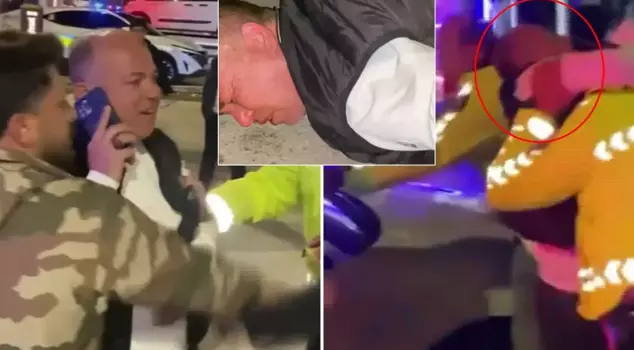 The fate of the person who tried to beat up the police: Alright, brother.