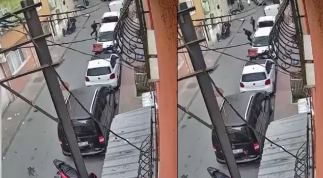 A middle school student stabbed his friend in the neck! The moments were captured on camera.