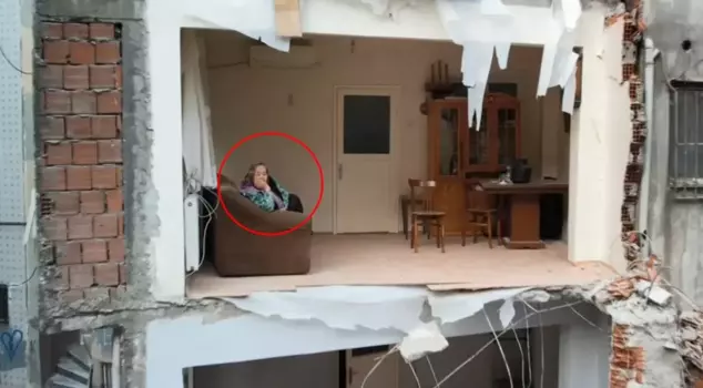 A 4-story building collapsed; the adjacent apartment was left without walls.