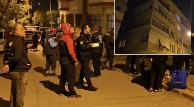 Panic over a crack in a column in Istanbul! An apartment building with 17 flats was evacuated.