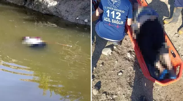 The lifeless body of the elderly woman was found in a water-filled pit.