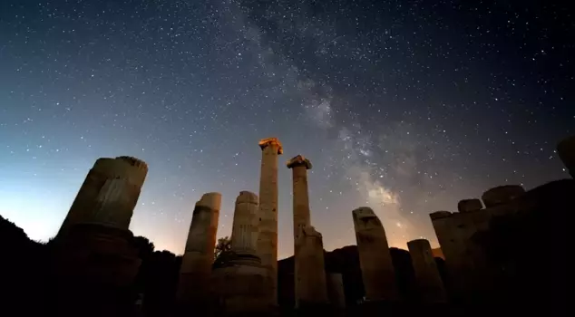 The ancient city of Sardis, where money was first minted in history, can now be visited at night as well.