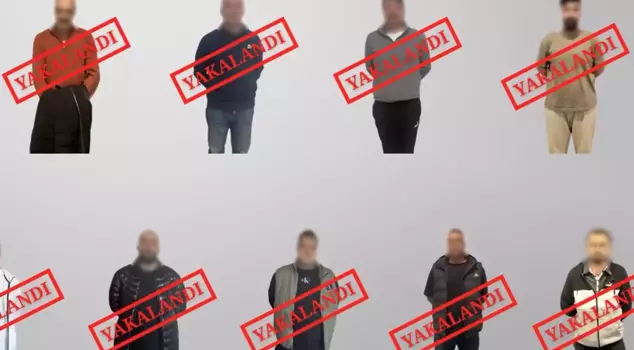 Eleven criminals captured around the world have been extradited to Turkey.