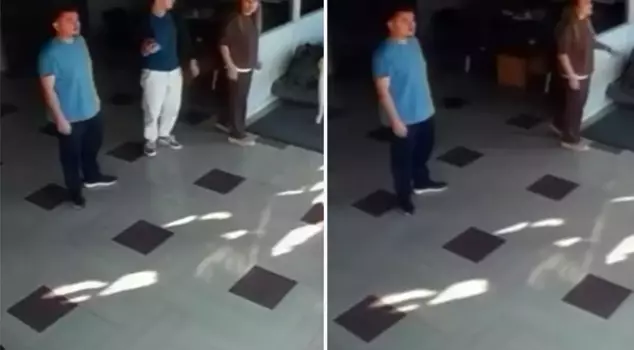 They waited like this after receiving the message on their phones.