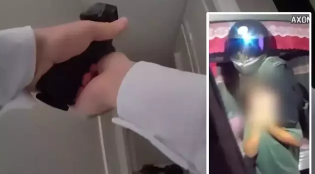 The brother who took his 7-year-old sibling hostage with a knife was shot dead with a single bullet.