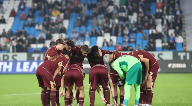 The Trabzonspor U19 team, which played in the final last season, bid farewell to Europe early.