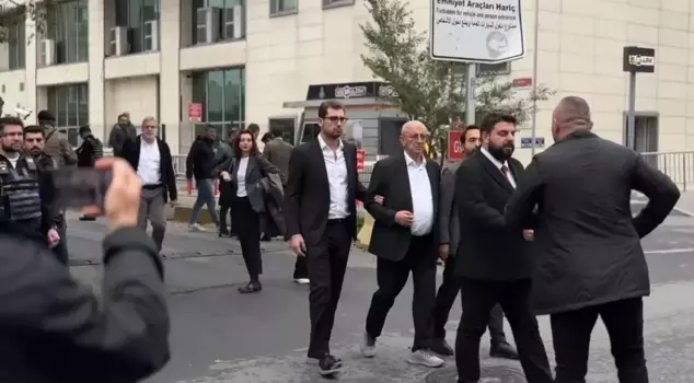 Ekrem İmamoğlu's father and son are giving statements.