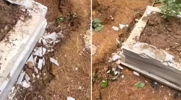 They vandalized Semih Çelik's grave.