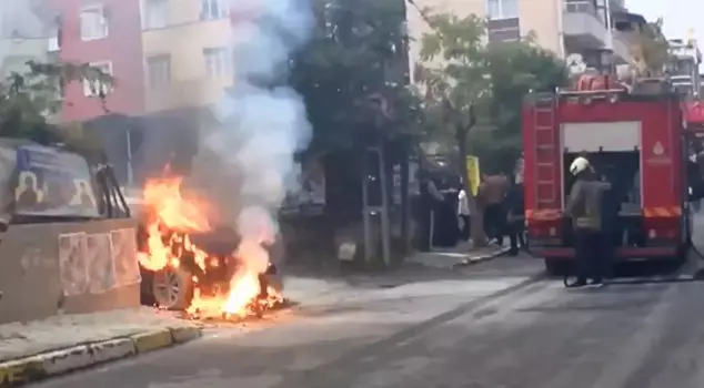 The underground electric cables exploded, and the car turned into a fireball.