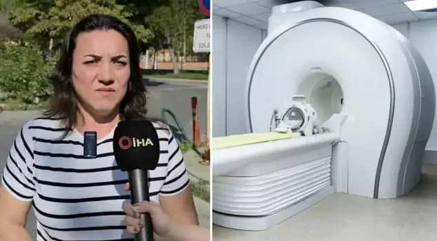 The unfortunate woman who went to the state hospital was left behind in the MRI machine.