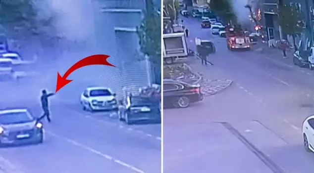 The initial moments of the fire at the facility that became a grave for 6 people in Kocaeli were captured on camera.