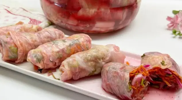 The flavors of Sarma and Pickles come together: Cabbage Roll Pickles.