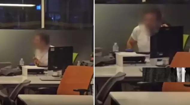 The first footage of the armed raid on BEIN Sports.