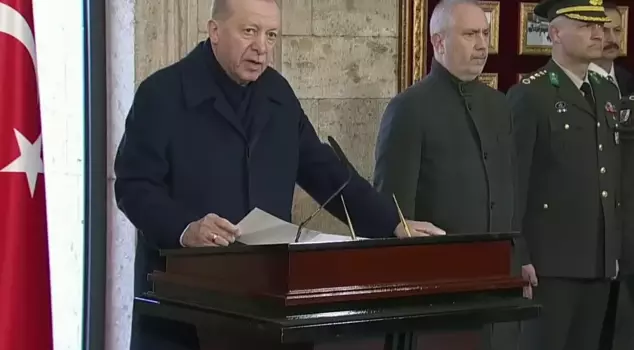President Erdoğan is at Anıtkabir! Here is the note he wrote in the Special Book.