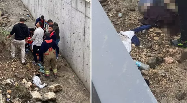 A woman who was hit by a car in Hatay fell into a canal and lost her life.