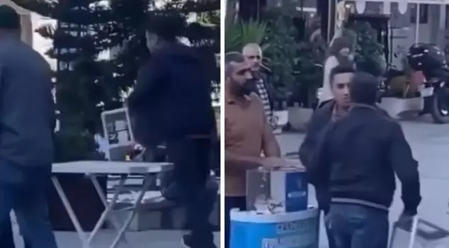 He wanted to move the money from one donation box to another, and things got chaotic.