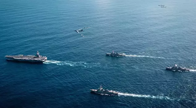 The most advanced aircraft carrier of the USA has reached the Caribbean Sea.