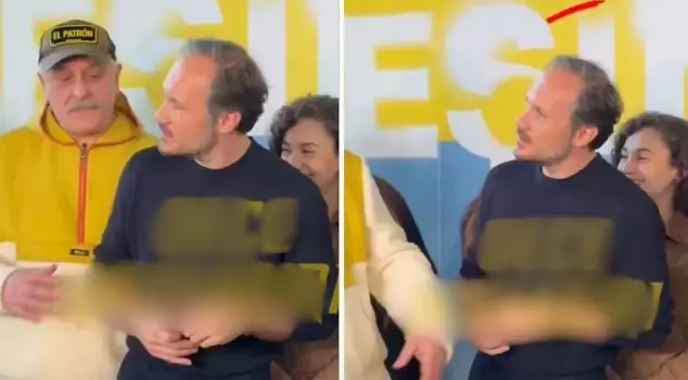 Tense moments! The director pushed the famous actor aside.