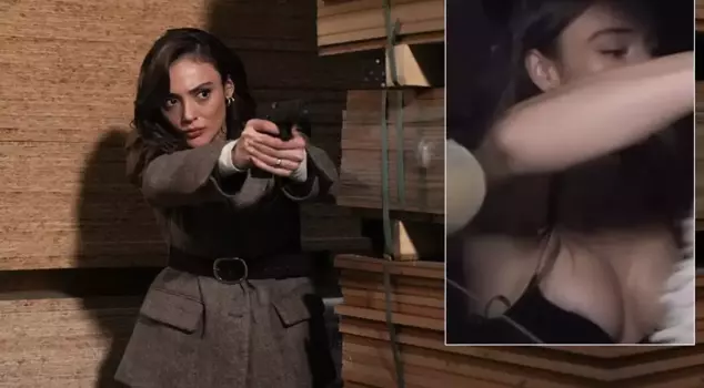 The actress Rabia Soytürk, who plays Hilal in the series 