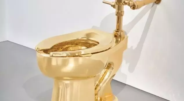 In the United States, an 18-karat toilet was sold for 12.1 million dollars.