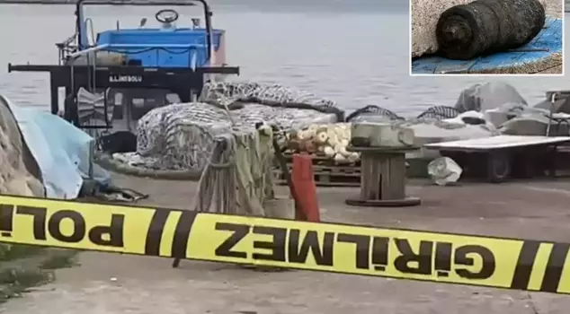 A shell found on the Şile beach caused panic.