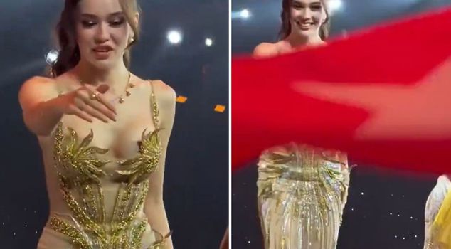 Ceren Arslan, who represents our country, was not allowed to take the Turkish flag.