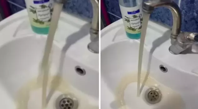 Citizens rebelled! Mud is flowing, not water.