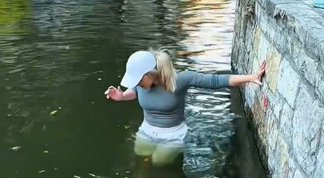 The woman who ignored the warnings of the box jellyfish entered the river for her phone.
