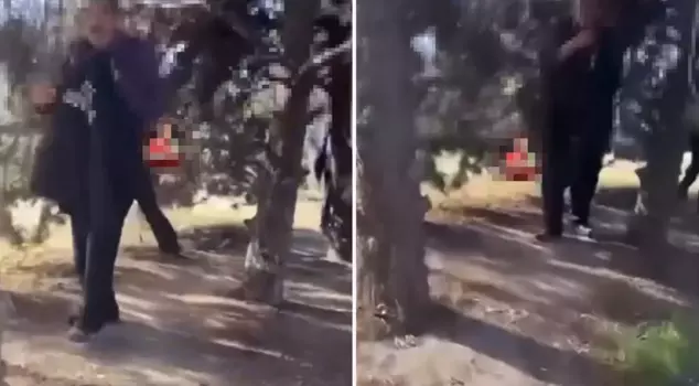 Disgusting claim! They fled in a hurry when they saw the camera.