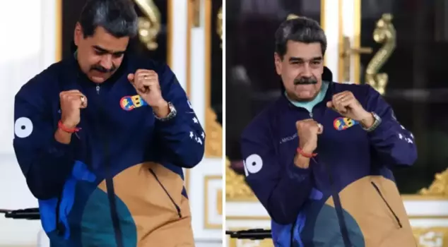 Maduro, who has been designated a terrorist by the U.S., danced at a student rally.