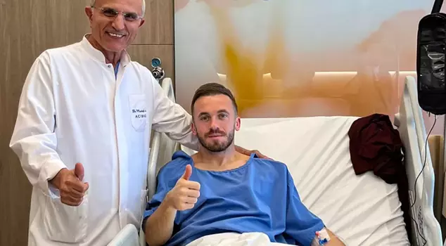 Visca, who ended the season with Trabzonspor, has undergone surgery.