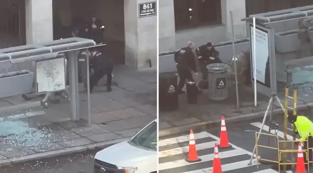 First images from the event that shook the USA! The attacker was caught like this.