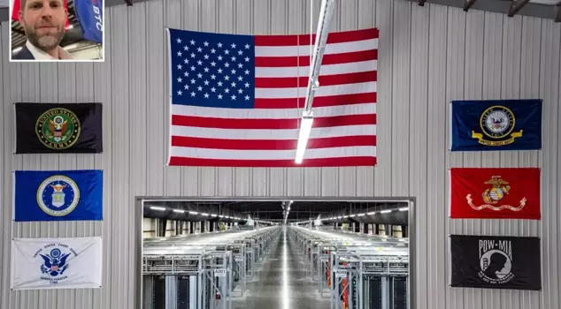 Eric Trump introduced the Bitcoin mining facility in a virtual tour.