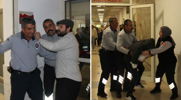 The patient and their relatives got carried away with their roles, and the situation became chaotic during the practice.