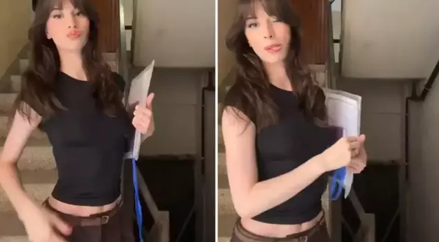 The young intern's outfit stirred up social media.