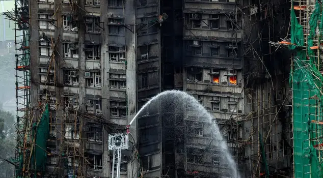 The loss of life in the apartment fire in Hong Kong is at a terrifying level.