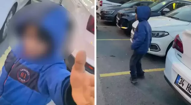 A child in Avcılar attacked a driver who refused to buy a handkerchief.