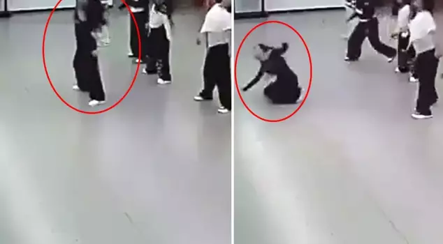 The dance teacher fainted, overshadowed by the actions of her students.