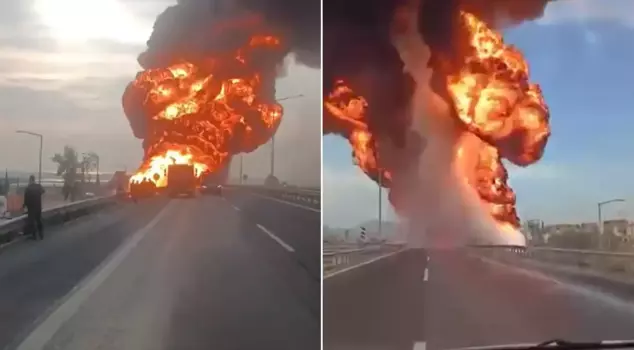 A tanker carrying 26,000 liters of fuel went up in flames! There were consecutive explosions.