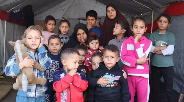 He lost 5 sons and is taking care of 36 grandchildren.